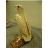Image 5 : Ivory Predatory bird with salmon in talons mounted on fossilized ivory by A. Rookoki of Savoonga 5.7