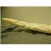 Image 6 : Ivory tusk cribbage board made to look like a whale with relief carvings of walrus, bear, seals, and