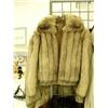 Image 1 : Woman/child gray fox fur coat approx. size XS/S with knit half sleeve, cuff and collar (28)