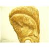 Image 6 : Relief carving on bone of man with ivory face and belugas 8.25" tall by Davis last name unreadable (