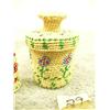 Image 2 : Lot of 2: cedar basket with lid, duck and flowers 2" and cedar thimble with flowers 1.25" (33)