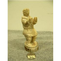 Bone carving of man 5" tall (33)