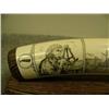 Image 3 : Ivory scrimshawed with two sailing ships, lighthouse, houses and man navigating mounted on wood with