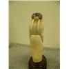 Image 3 : Carved walrus mounted on wood By Eddy Syzoc 7.5" tall retail value $2200.00 (33)