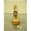 Image 1 : Scrimshawed ivory tusk tip with woman 3 7/8" tall (33)