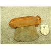 Image 3 : Slate ulu with fossilized ivory 2.25" tall (33)