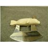 Image 4 : Ulu with carved seal handle inlayed with baleen by H.B. Slwooko 5.5" (33)