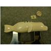 Image 5 : Ulu with carved seal handle inlayed with baleen by H.B. Slwooko 5.5" (33)