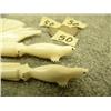 Image 4 : Lot of 3: Ivory carvings - swan pin by Fred Mayac retail value $135.00, 2 ivory sticks with prongs w