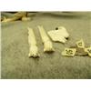 Image 5 : Lot of 3: Ivory carvings - swan pin by Fred Mayac retail value $135.00, 2 ivory sticks with prongs w