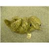 Image 2 : Soapstone sea otter with marble eyes by E.S. retail value $255.00 3.5" x 5.75" (33)