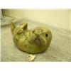 Image 3 : Soapstone sea otter with marble eyes by E.S. retail value $255.00 3.5" x 5.75" (33)