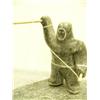 Image 3 : Soapstone ice fisher with ivory fish 6.25" (33)