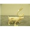 Image 3 : Ivory carved caribou by F. Pushruk 4" tall (33)