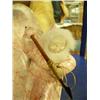 Image 3 : Pink soapstone whales tail with kayaker 11.5" long mounted on top with ivory face by E.S. 10" tall r