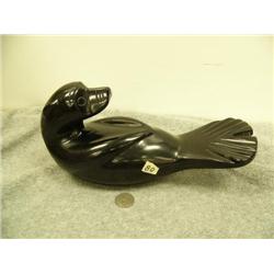 Hematite sea otter 5.75" tall 10.5" wide retail value $320.00 (33)