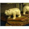 Image 3 : 3 white soapstone bears mounted on soapstone 8" tall 36" wide (33)