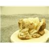Image 2 : 3 carved ivory walrus mounted on bone by A.W.S. 1.75" tall 3.25 wide retail value $365.00 (33)
