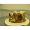 Image 3 : 3 carved ivory walrus mounted on bone by A.W.S. 1.75" tall 3.25 wide retail value $365.00 (33)