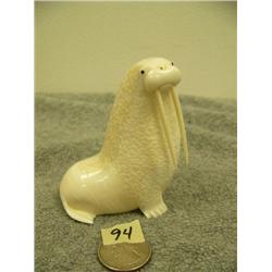 Ivory walrus by Oseuk 3" tall (33)
