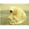 Image 2 : Carved ivory polar bear with 2 cubs 2.5" tall by Kiyuklook (33)