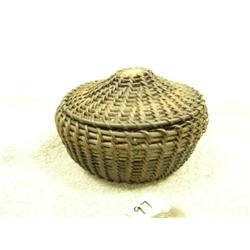 Baleen basket with top 2.5" tall 3.5" diameter retail value $2250.00 (33)