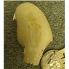 Image 2 : CHOICE on 3: ivory carvings -walrus by Edgar Iyapana Sr. of Diomede, AK 1.25" tall (33)