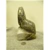Image 4 : CHOICE on 2: soapstone walrus with ivory tusks by Eddy Omnik 7.5" tall (33)