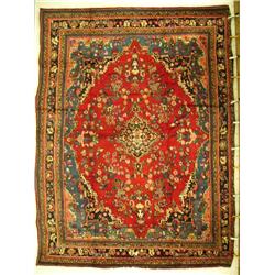 Rug, Hamadan, 12.6 by 8.9, $6818 (8888)