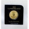 Image 2 : 1 Gram .9999 Fine Gold 2023 Maple Leaf Coin 