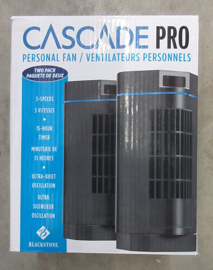 Cascade Box Fans Set of 2 Cascade Pro Personal Fans