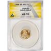 Image 1 : 1998 $5 American Gold Eagle Coin ANACS MS70
