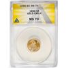 Image 1 : 1998 $5 American Gold Eagle Coin ANACS MS70