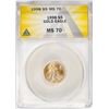 Image 1 : 1998 $5 American Gold Eagle Coin ANACS MS70