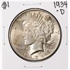 Image 1 : 1934-D $1 Peace Silver Dollar Coin
