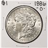 Image 1 : 1886-O $1 Morgan Silver Dollar Coin