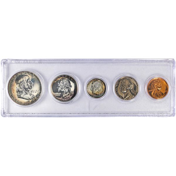 1963 (5) Coin Proof Set Amazing Toning