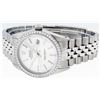 Image 9 : Rolex Mens Stainless Steel Silver Index Diamond Datejust Wristwatch
