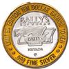 Image 2 : .999 Silver Bally's Las Vegas, Nevada $10 Casino Limited Edition Gaming Token