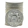 Image 2 : Roll of (20) Brilliant Uncirculated 1963-D Franklin Half Dollar Coins
