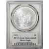 Image 2 : 1997 $1 American Silver Eagle Coin PCGS Gem Uncirculated Mercanti Signature