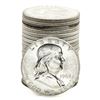 Image 1 : Roll of (20) Brilliant Uncirculated 1963 Franklin Half Dollar Coins