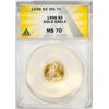 Image 1 : 1998 $5 American Gold Eagle Coin ANACS MS70