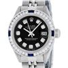 Image 1 : Rolex Ladies Stainless Steel Sapphire and Diamond Datejust Wristwatch