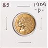 Image 1 : 1909-D $5 Indian Head Half Eagle Gold Coin