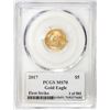 Image 2 : 2017 $5 American Gold Eagle Coin PCGS MS70 First Strike Saint Gaudens Signature