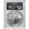 Image 1 : 2021 Type 2 $1 American Silver Eagle Coin PCGS MS70 Cleveland Signature FDOI