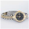 Image 5 : Rolex Ladies Two Tone Black Index Diamond Date Wristwatch