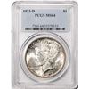 Image 1 : 1923-D $1 Peace Silver Dollar Coin PCGS MS64