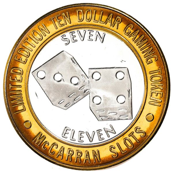 .999 Silver McCarran International Airport Las Vegas, NV $10 Limited Gaming Token